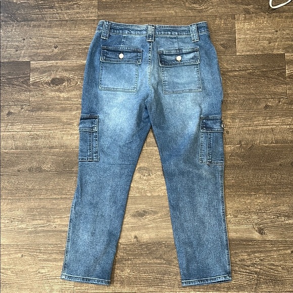 KanCan “Avery” Cargo Utility Denim Crop Jeans Women’s Size 9/28 - Picture 4 of 6